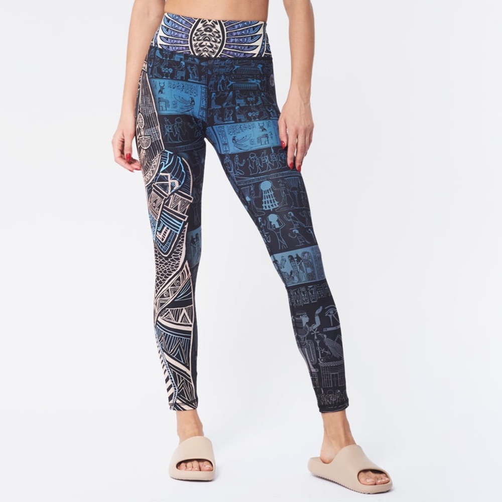 Stylish Blue Patterned Leggings